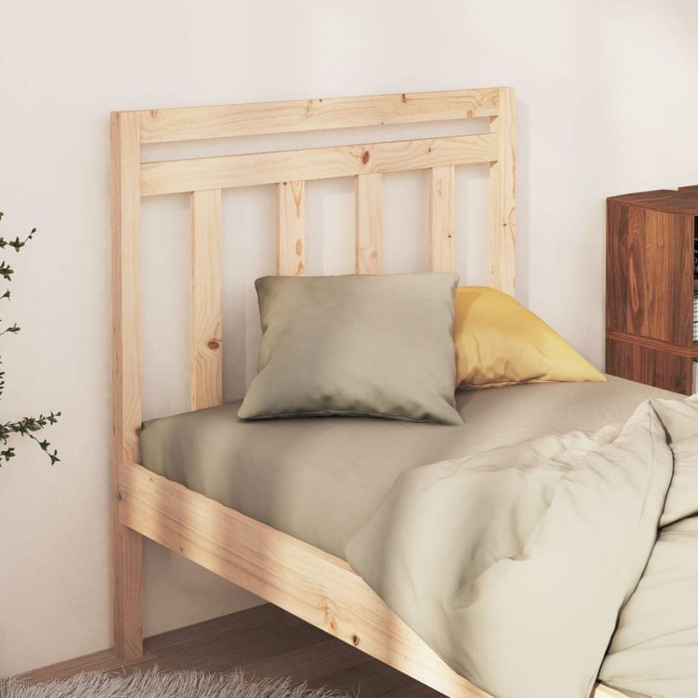 Vidaxl Čelo postele, 106x4x100 cm, masívne borovicové drevo